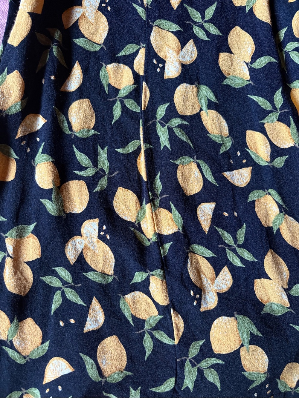 Reformation Marlowe Dress- Black & Lemon Print 🍋 Size XS - Picture 10 of 10
